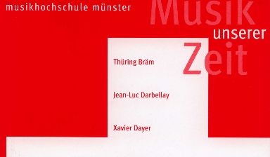 Fondation Nestlé pour l’Art – Musik unserer Zeit. Szene: Schweiz, Musikhochschule Münster, Musikhochschule, Münster