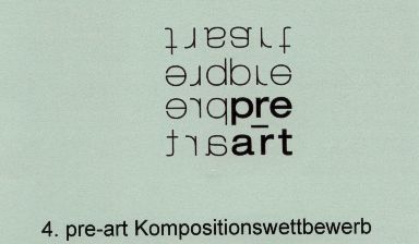 Fondation Nestlé pour l’Art – 4. pre-art Kompositionswettbewerb, Pre-Art, Boswil