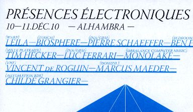Fondation Nestlé pour l’Art – Présences Electroniques Genève, Association Les Arts Minis, Alhambra, Genève