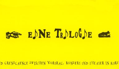 Fondation Nestlé pour l’Art – sprechmusiksprachen – eine trilogie, Peter Schweiger  und Petra Ronner, sogar theater, Zürich