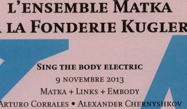Fondation Nestlé pour l’Art – Résidence de l’ensemble MATKA à la Fonderie Kugler, Ensemble MATKA, Fonderie Kugler, Genève