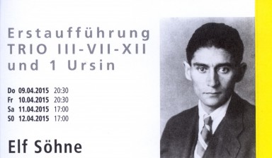 Fondation Nestlé pour l’Art – Elf Söhne, Trio III-VII-XII und 1 Ursin, Sogar Theater, Zürich
