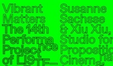 Fondation Nestlé pour l’Art – 14. Performance Projekt 2018, LISTE - Art Fair Basel, Verschiedene Orte in Basel