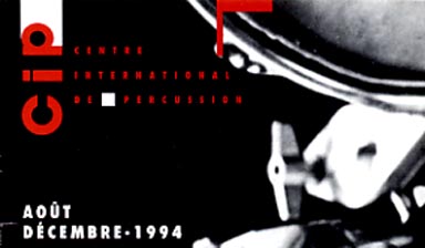 Fondation Nestlé pour l’Art – Rencontres de percussion, CIP - Centre International de Percussion, Salle Patiño, Genève