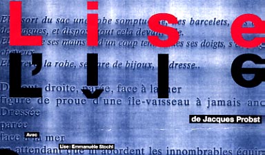 Fondation Nestlé pour l’Art – Lise l’ île, Midi Théâtre, Saint-Gervais Théâtre, Genève