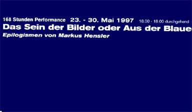 Fondation Nestlé pour l’Art – Das Sein der Bilder oder Aus der Blauen Büchse, Markus Hensler, KIOSK, Bern