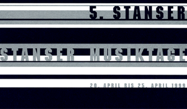 Fondation Nestlé pour l’Art – Proverbs and Songs, Stanser Musiktage, Stanser Musiktage, Stans