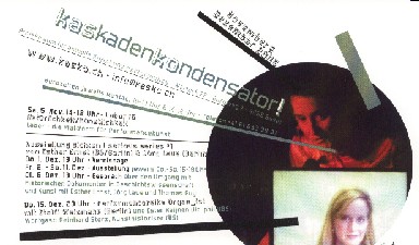 Fondation Nestlé pour l’Art – Jahresprogramm 2005/06, kaskadenkondensator Basel, kaskadenkondensator, Basel