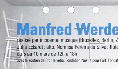 Fondation Nestlé pour l’Art – Für eine(n) oder einige ausführende(n), 2001, MAMCO, MAMCO, Genève
