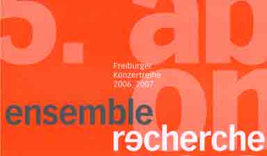 Fondation Nestlé pour l’Art – Luftige Architekturen, Ensemble Recherche, Freiburg im Breisgau