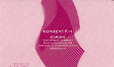 Fondation Nestlé pour l’Art – Serie von drei Konzerten, Ensemble Cattrall Zürich, Theater Rigiblick, Zürich