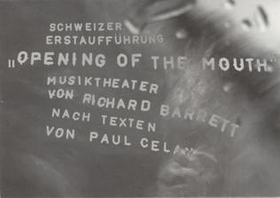 Fondation Nestlé pour l’Art – Opening of the Mouth, Richard Barrett, Gare du Nord, Basel