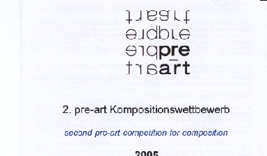Fondation Nestlé pour l’Art – 2. Kompositionswettbewerb, pre-art, Zürich