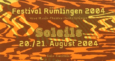 Fondation Nestlé pour l’Art – Festival Rümlingen 2004, Festival Rümlingen, Rümlingen