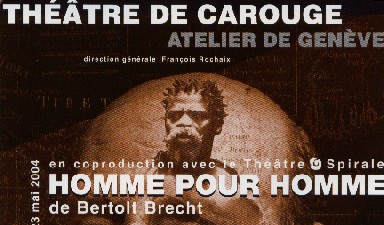 Fondation Nestlé pour l’Art – Homme pour Homme, Théâtre Spirale, Théâtre de Carouge, Carouge