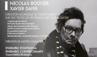 Fondation Nestlé pour l’Art – Nicolas Bouvier – Xavier Dayer, Ensemble Polhymnia / Ensemble Contrechamps, Espace 2